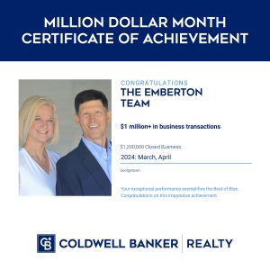 We're celebrating our Million Dollar Month of selling! We work hard for YOU! 